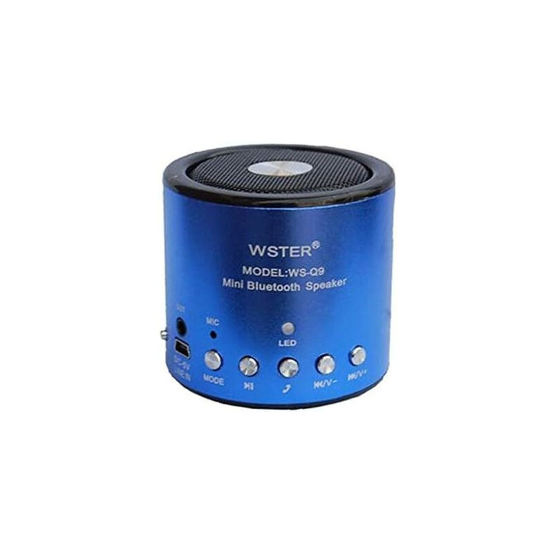 foto del prodotto trade shop traesio mini speacker cassa bluetooth portatile con radio mp3 wsq9 per smartphone da 5w 