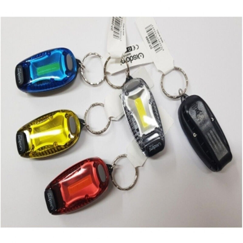 foto del prodotto trade shop traesio mini torcia led portachiavi light flashlight tascabile clip cintura gadget 