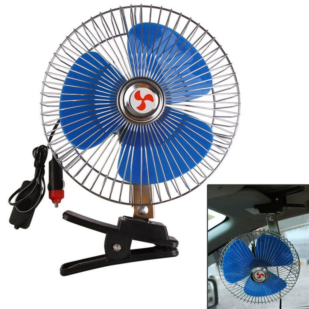 foto del prodotto trade shop traesio mini ventilatore portatile da viaggio per auto camper camion suv 12 volt 12 v 