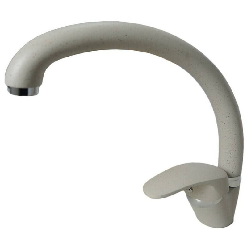 foto del prodotto trade shop traesio miscelatore rubinetto monocomando per lavello cucina canna curva avena 63001 