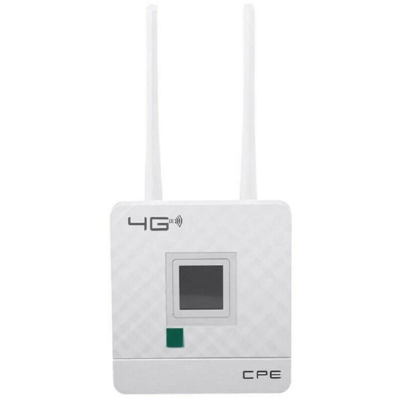 foto del prodotto trade shop traesio modem router per sim 4g lte wifi hotspot doppia antenna porta lan universale cpe 
