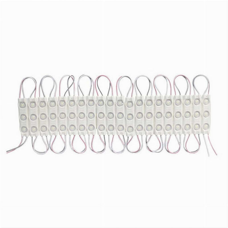 foto del prodotto trade shop traesio modulo led 12v 20 strisce 2835 insegne tabelle vari toni luce ip65 abt 2835 6114 bianco caldo 