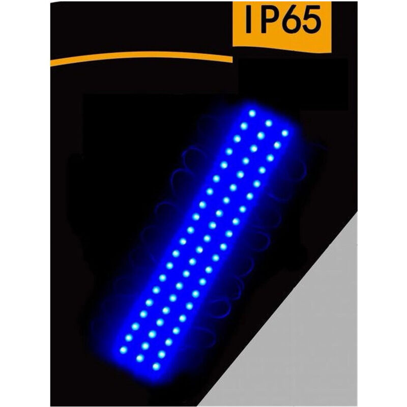 foto del prodotto trade shop traesio modulo led 12v 20 strisce 2835 insegne tabelle vari toni luce ip65 abt 2835 6114 blu 