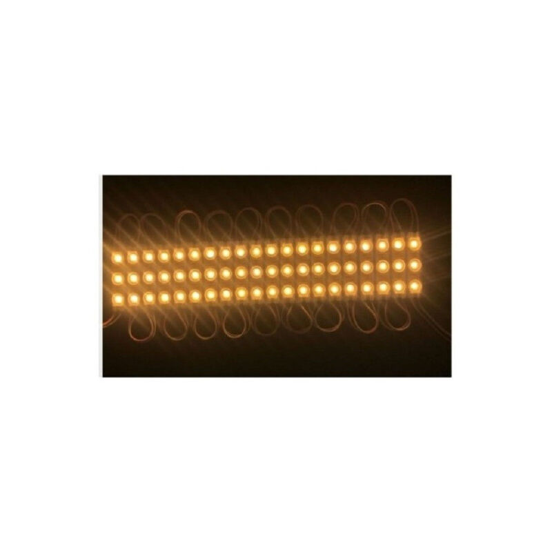 foto del prodotto trade shop traesio modulo led 12v 2835 20 strisce 3 led insegne tabelle vari colori luce 2835 12v 3 bianco caldo 