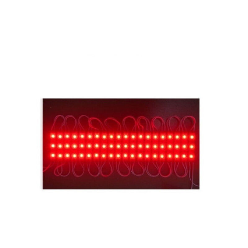 foto del prodotto trade shop traesio modulo led 12v 2835 20 strisce 3 led insegne tabelle vari colori luce 2835 12v 3 rosso 