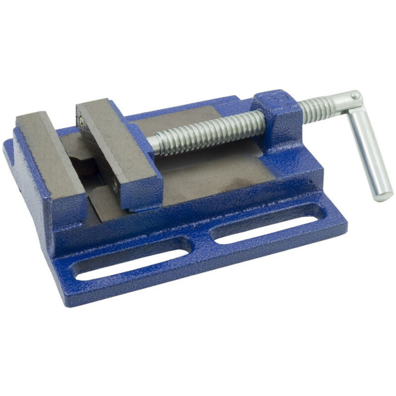foto del prodotto trade shop - traesio - morsa a ganasce canasce supporto per trapano a colonna in ghisa da 100 mm -