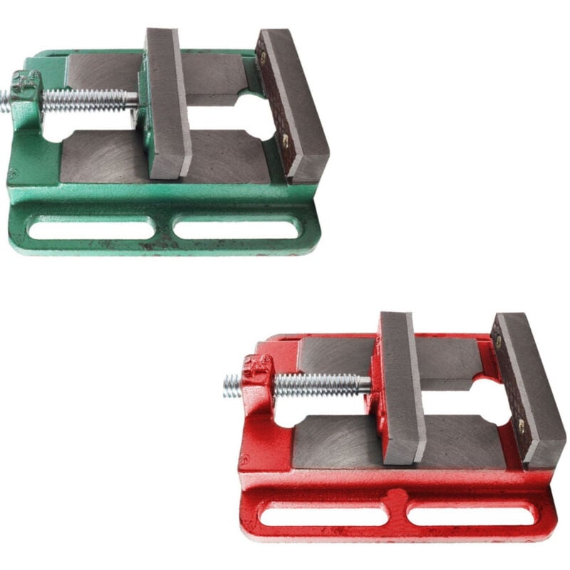 foto del prodotto trade shop - traesio - morsa a ganasce canasce supporto per trapano a colonna in ghisa da 110 mm -