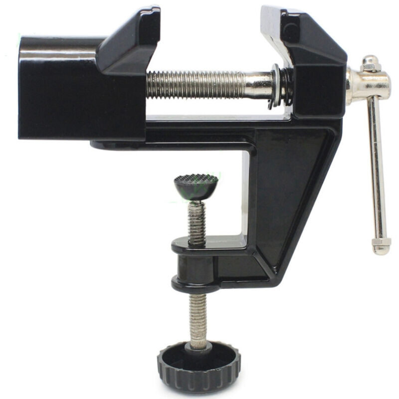foto del prodotto trade shop traesio morsa da banco 50 mm fisso tavolo morsetto girevole base fissa 