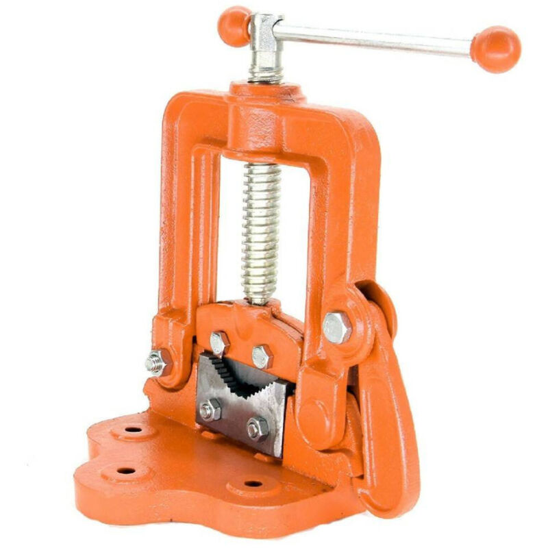 foto del prodotto trade shop traesio morsa da banco ribaltabile per tubi tubo da 10 85 mm idraulica morsetta 