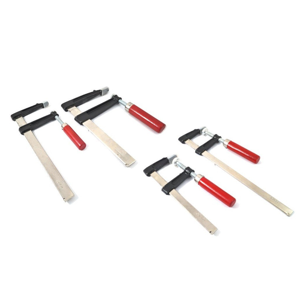 foto del prodotto trade shop traesio morsetto strettoio stringente morsa falegname pinze ganasce a f 120x200 mm 