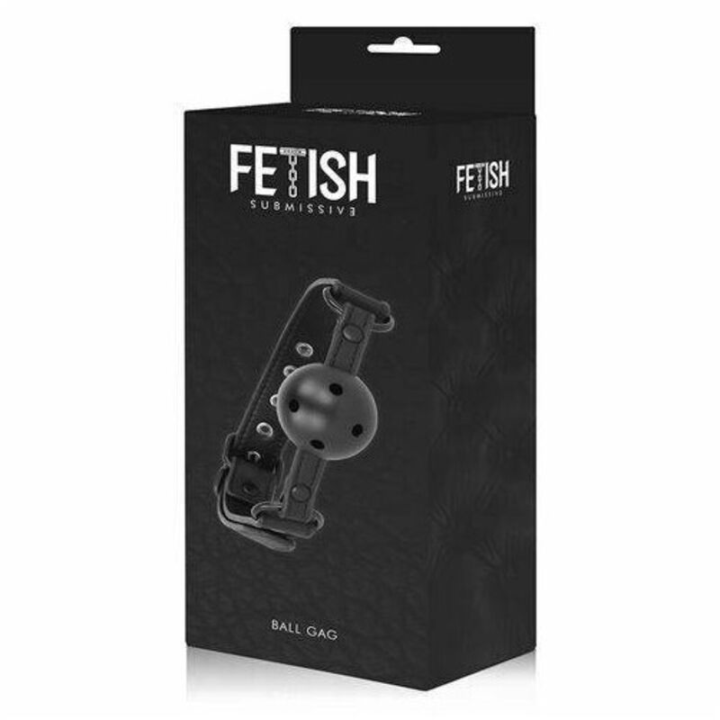 foto del prodotto trade shop traesio morso bondage gag ball nero fetish indossabile black per uomo e donna sexy toys 