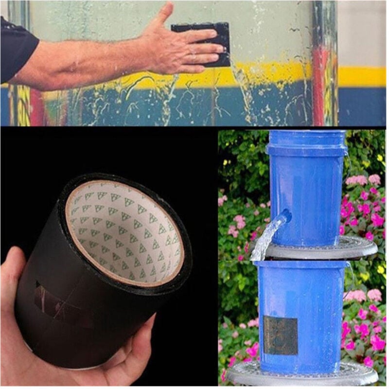 foto del prodotto trade shop traesio nastro adesivo per riparazione immediata perdite tubi acqua resistente waterprof 