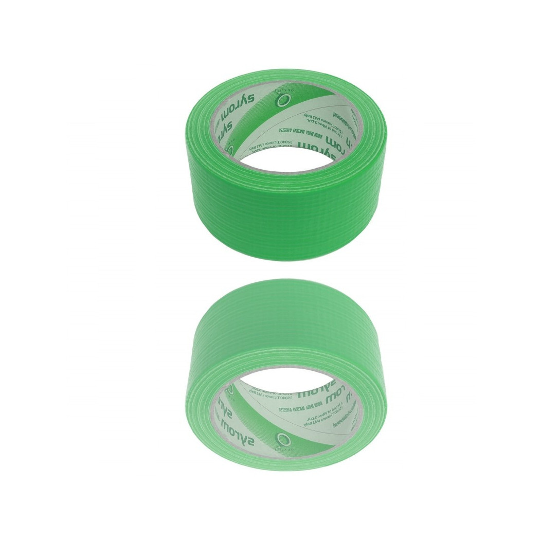 foto del prodotto trade shop traesio nastro americano verde telato resistente 50 mm x 25 mt sigilla ripara imballa 