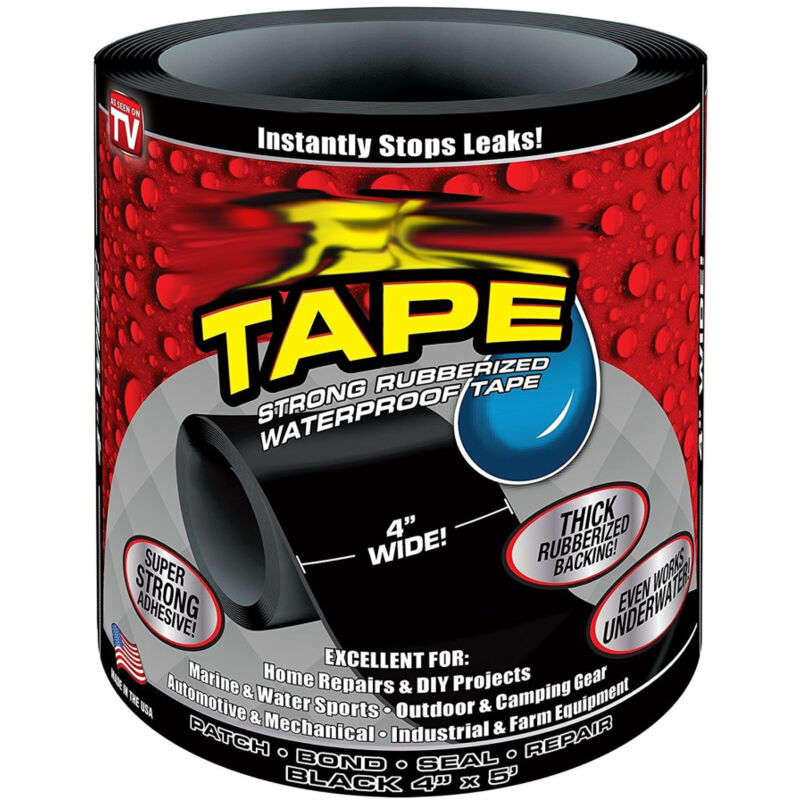 foto del prodotto trade shop traesio nastro per riparazione immediata perdite d acqua resistente flextape flex tape 