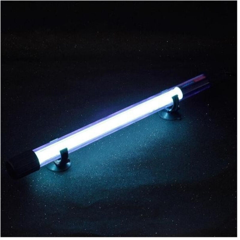 foto del prodotto trade shop traesio neon acquario lampada germicida sterilizzatore uv c immersione ventose pesci 