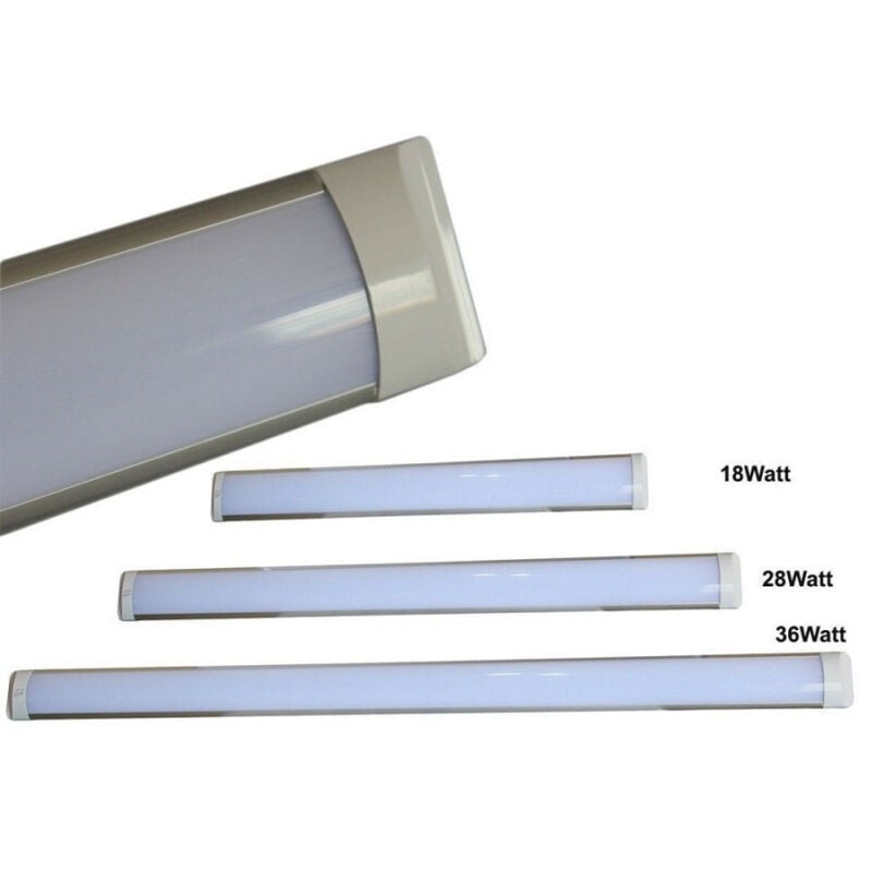 foto del prodotto trade shop traesio neon applique barra led smd applique soffitto plafoniera 18w 28w 36w watt 6500k 36 watt