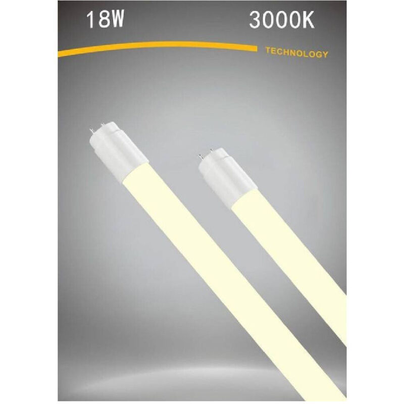 foto del prodotto trade shop traesio - neon led opaco t8 g13 18 w luce bianca naturale fredda calda tubo 120cm - -bianco caldo -
