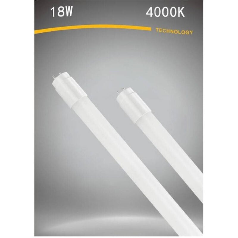 foto del prodotto trade shop traesio neon led opaco t8 g13 18 w luce bianca naturale fredda calda tubo 120cm bianco naturale 