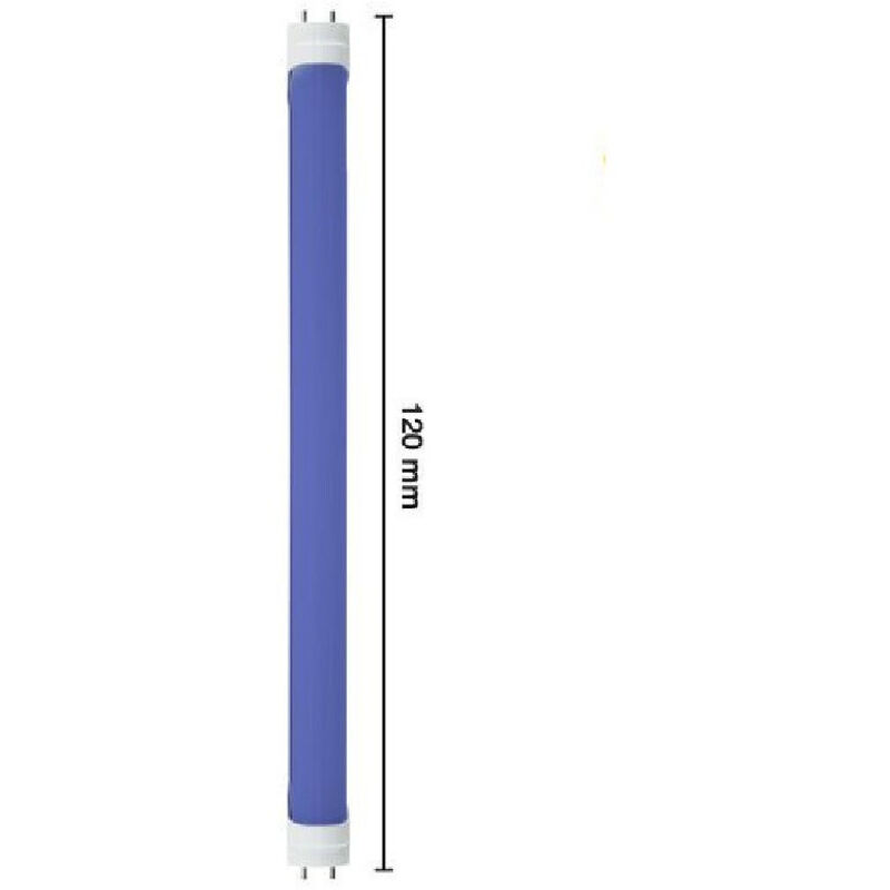 foto del prodotto trade shop traesio neon led opaco t8 g13 18w luce blu tubo 120cm illuminazione casa interni t8 120b 