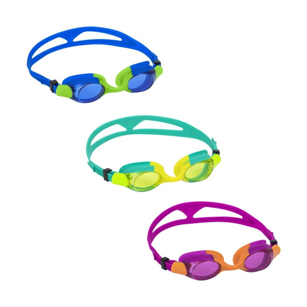 foto del prodotto trade shop traesio occhialini da nuoto piscina in silicone per bambini 7 14 anni ocean crest 3 colori 21065 