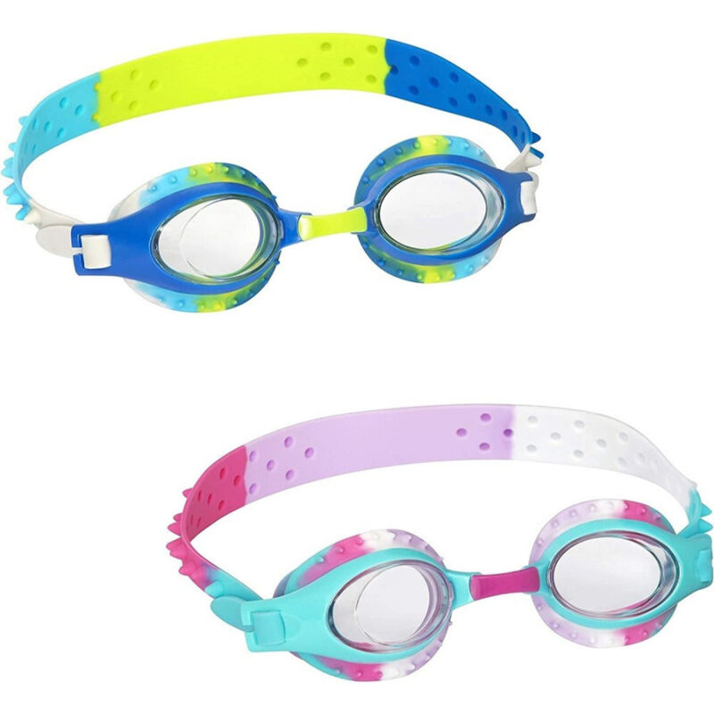 foto del prodotto trade shop traesio occhialini da nuoto piscina mare swirl per bambini 3 anni colori assortiti 21099 