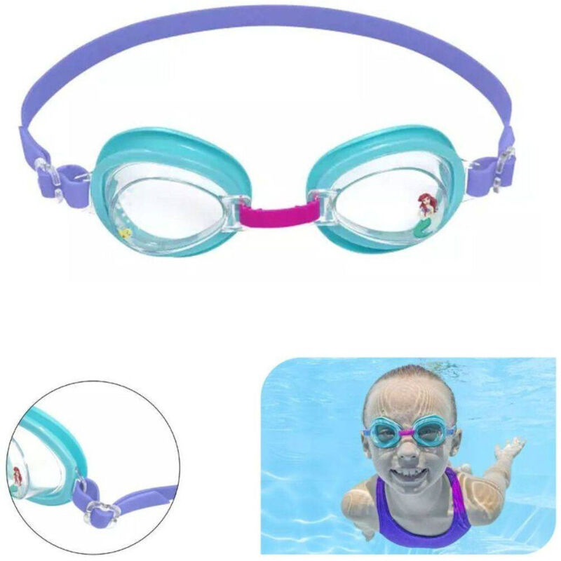 foto del prodotto trade shop traesio occhialini disney principessa ariel bambini regolabili nuoto piscina mare estate 