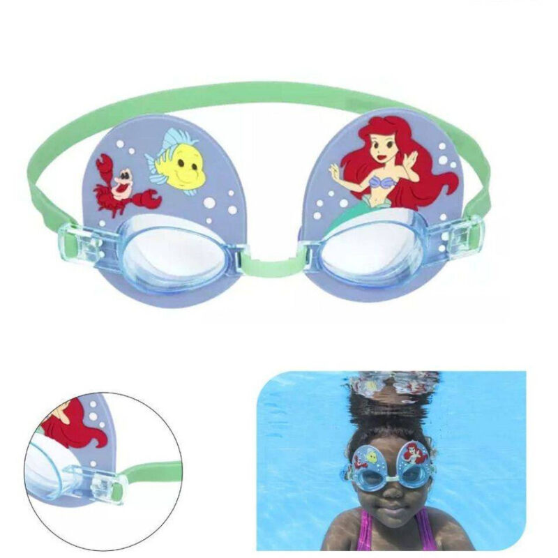 foto del prodotto trade shop traesio occhialini disney sirenetta ariel bambini regolabili nuoto piscina mare estate 