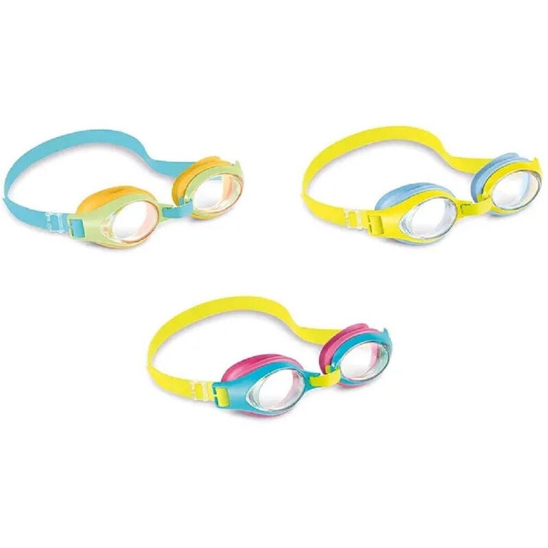 foto del prodotto trade shop traesio occhialini junior sub nuoto piscina per bambini 3 anni 3 colori assortiti 55611 