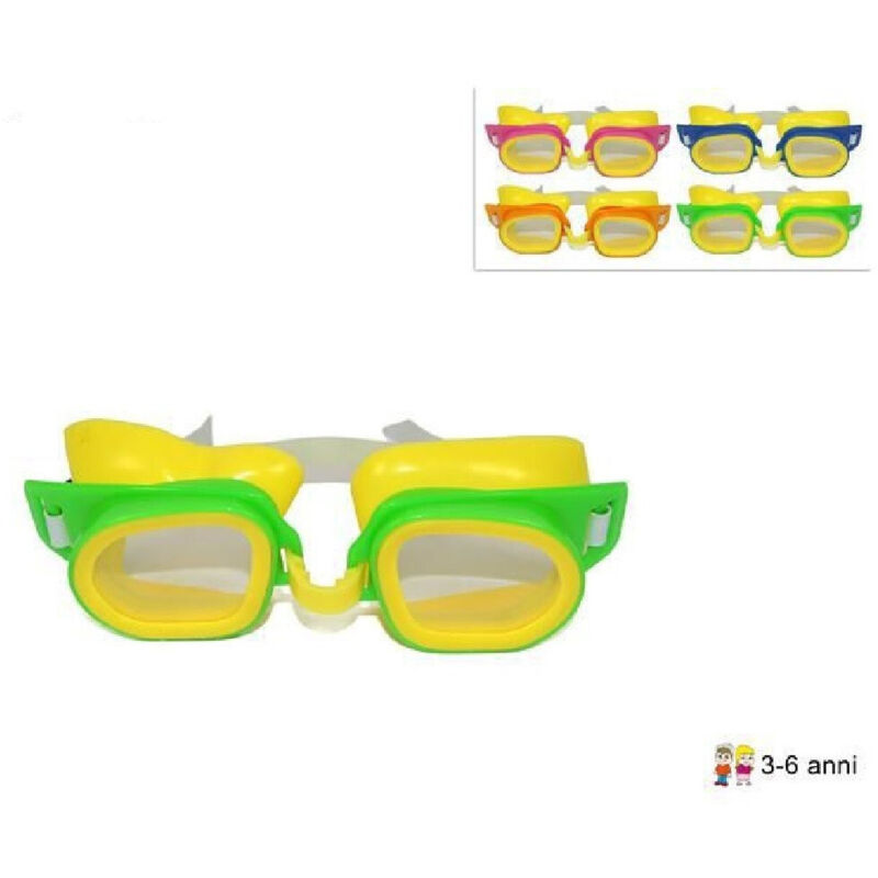 foto del prodotto trade shop traesio occhialini mare per bambini 3 6 anni da nuoto sport piscina 4 colori assortiti 