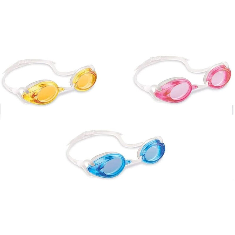 foto del prodotto trade shop traesio - occhialini sportivi race pro bambini +8 anni piscina mare lago vari colori 55684 -