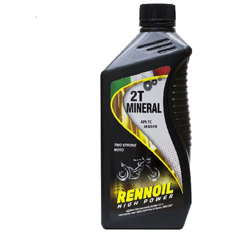 foto del prodotto trade shop traesio olio motore lubrificante miscela per motorini moto a due tempi rennoil high power 2t 