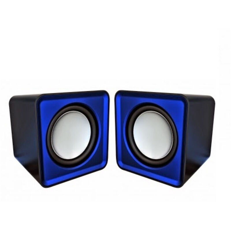 foto del prodotto trade shop traesio - omega speakers casse stereo usb 2.0 og-01 surveyor 6w blue usb -