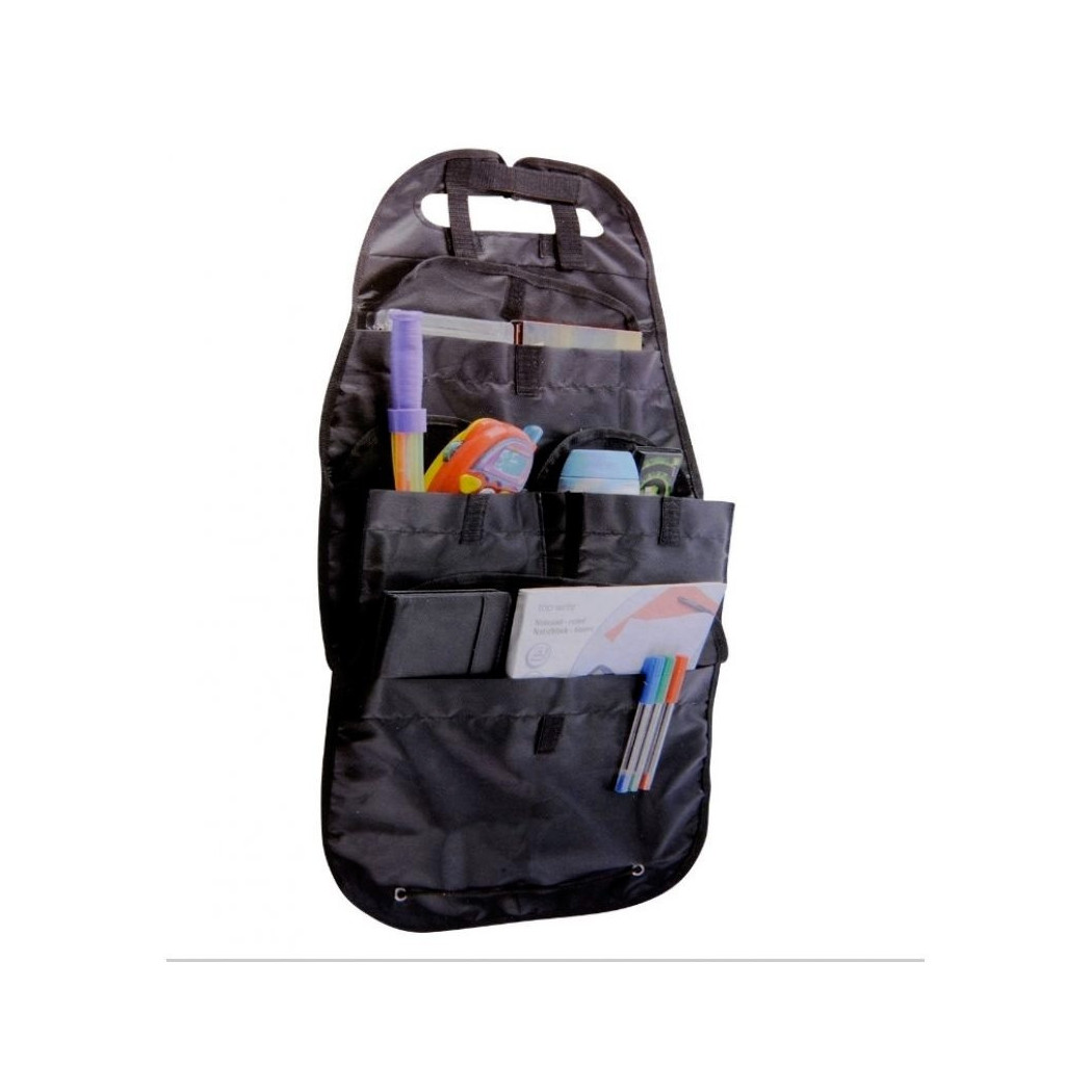 foto del prodotto trade shop traesio organiser pieghevole auto portaoggetti viaggio sedile posteriore sistema strappo 