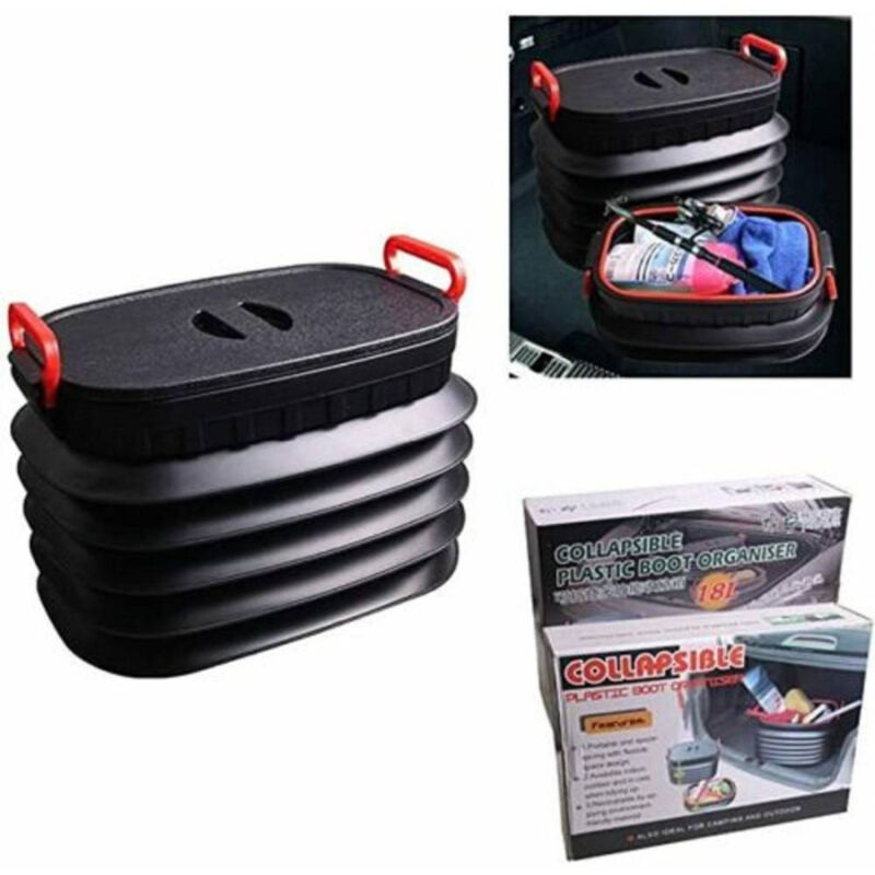 foto del prodotto trade shop traesio organizer contenitore box porta oggetti per auto capacit 18 lt campeggio 