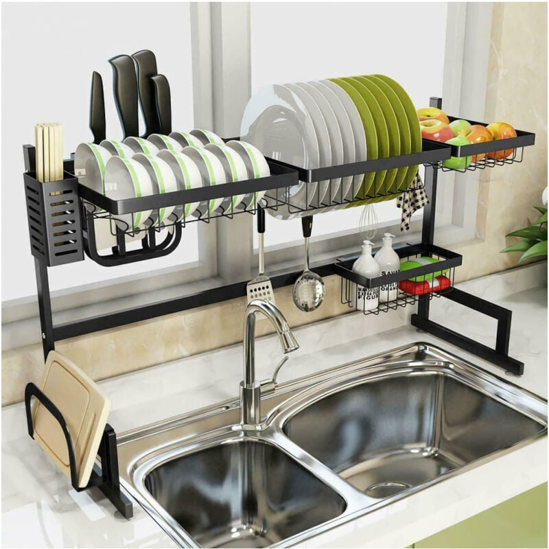 foto del prodotto trade shop traesio organizer organizzatore cucina scolapiatti scaffale appoggio ripiani 920 mm 