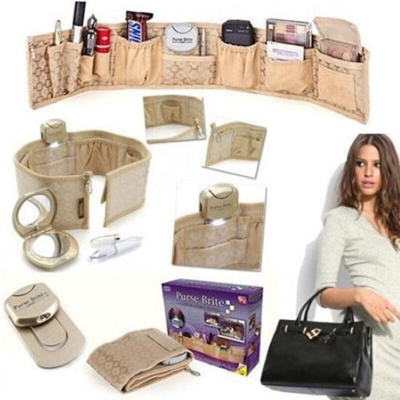 foto del prodotto trade shop traesio organizer organizzatore per borsa e valigie purse brite con led cintura ordybag 