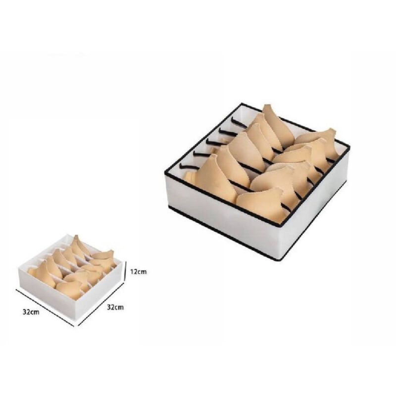 foto del prodotto trade shop traesio organizer organizzatore per cassetti armadio mobile 32x32x12cm 6 scomparti 69590 