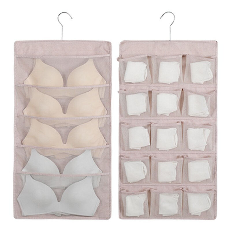 foto del prodotto trade shop traesio organizer per porta reggiseni calze e biancheria intima a due lati 15 30 posti 