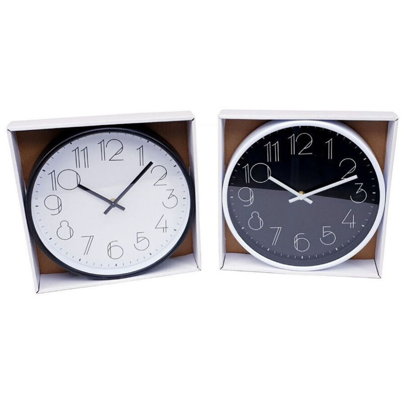 foto del prodotto trade shop traesio orologio da parete analogico rotondo cucina stanza casa arredamento 25 cm 206707 