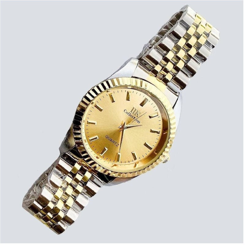 foto del prodotto trade shop traesio orologio da polso ik collection silver dorato analogico quarzo quadrante dorato 