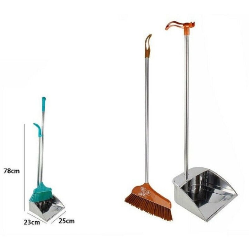 foto del prodotto trade shop traesio paletta in alluminio acciaio 78 x 23 x 25 cm scopa pulizia casa ufficio 69549 