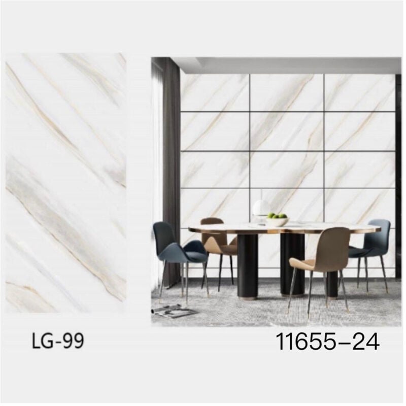 foto del prodotto trade shop traesio pannello adesivo effetto marmo perlato striato pareti paraschizzi 300x60cm stanza 