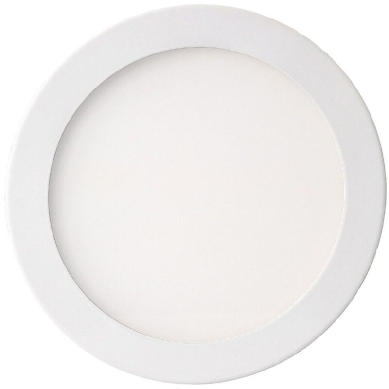 foto del prodotto trade shop traesio - pannello faretto tondo o quadrato a led da 6 a 25 w ad incasso luce freddo caldo - -bianco freddo-3 watt -tondo -