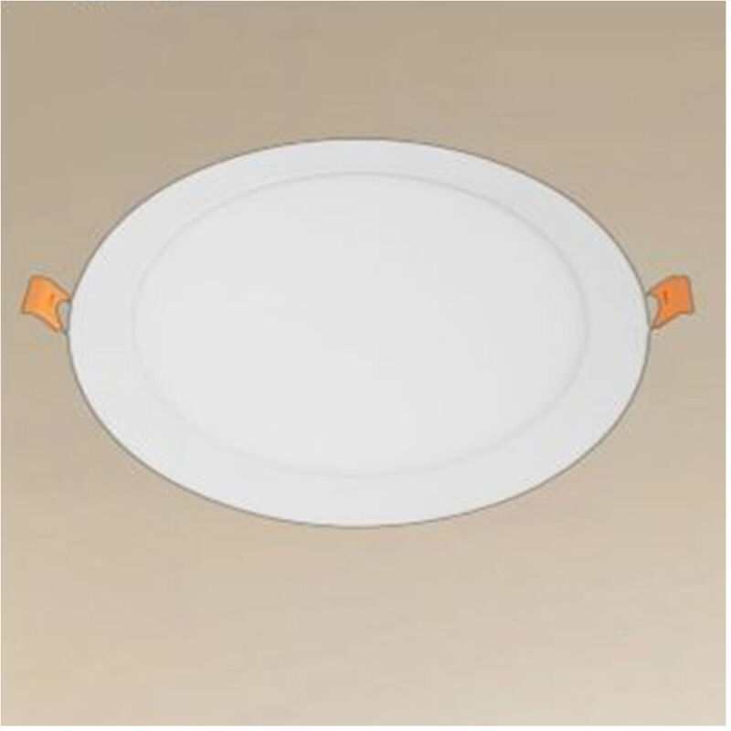 foto del prodotto trade shop traesio pannello led 18watt da incasso rotondo bianco 225mm luce 3000k 6500k ip20 00045 