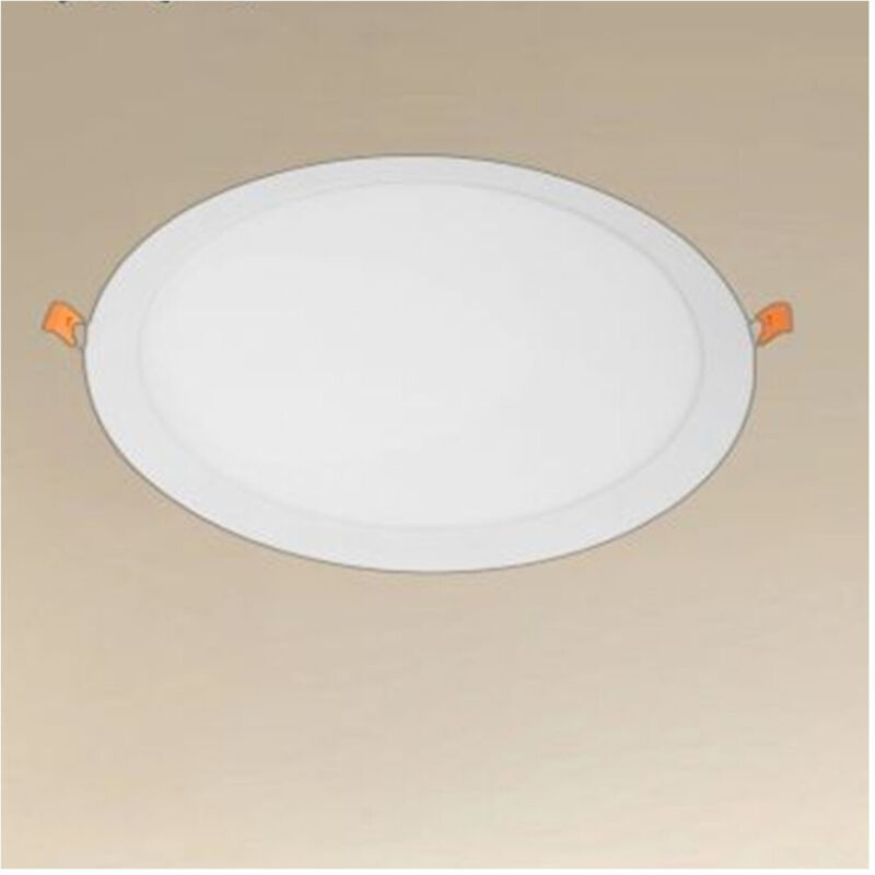 foto del prodotto trade shop traesio pannello led 24 watt da incasso rotondo bianco 300mm luce 3000k 6500k ip20 00069 