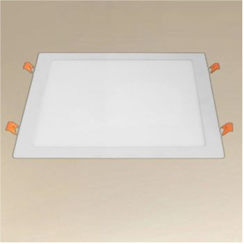 foto del prodotto trade shop traesio - pannello led 24watt da incasso quadrato bianco 300mm luce 3000k-6500k ip20 00113 -