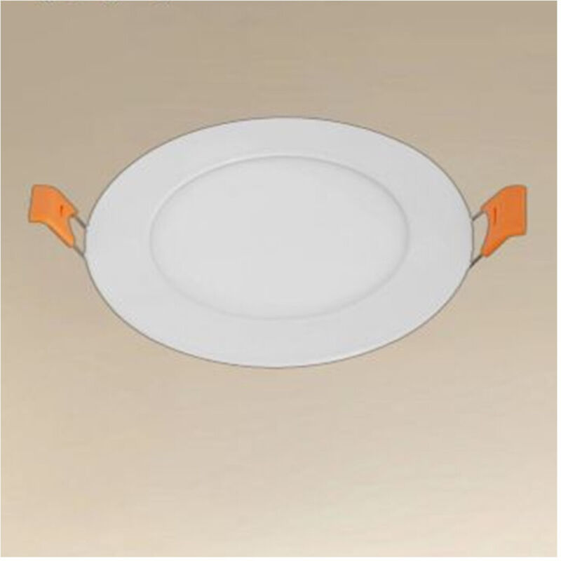 foto del prodotto trade shop traesio pannello led 6 watt da incasso rotondo bianco 120mm luce 3000k 6500k ip20 00021 