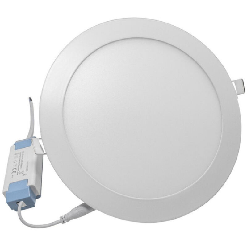 foto del prodotto trade shop traesio pannello led incasso rotondo slim plafoniera 20w 3 colorazione di luce p225a t3c 