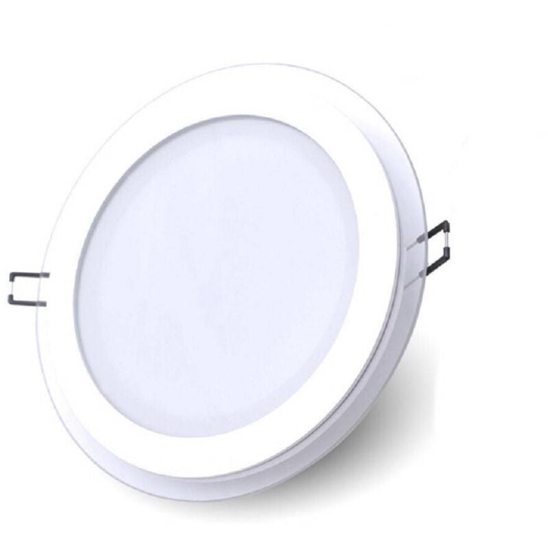 foto del prodotto trade shop traesio pannello led slim incasso bordo in vetro 6w cct tre colorazioni di luce p75e t3c 