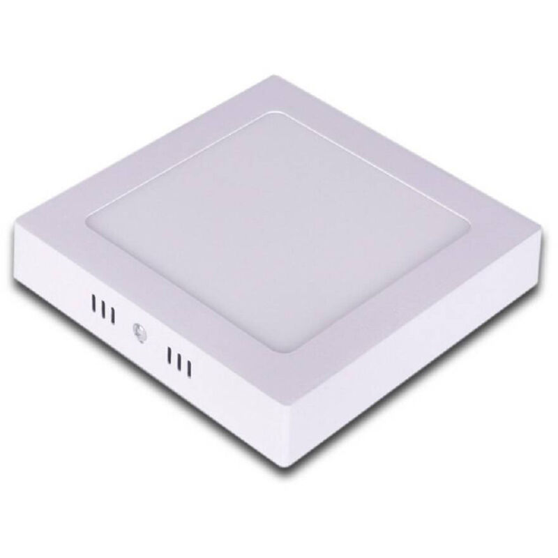 foto del prodotto trade shop traesio pannello plafoniera led 12 w quadrato luce bianco caldo freddo naturale p17 bianco naturale 
